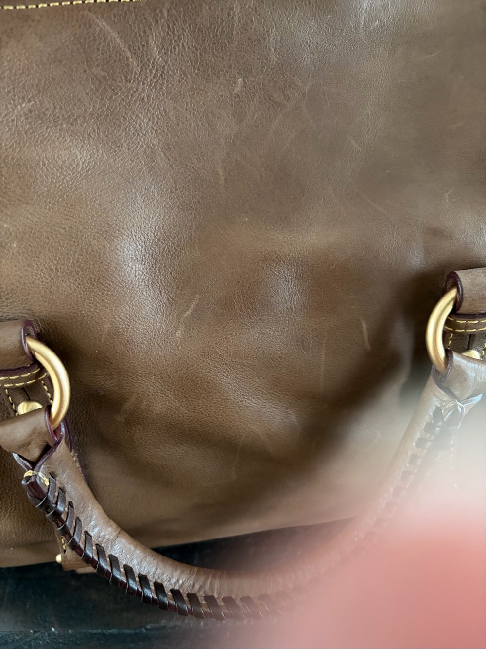 Dooney and Bourke Large Florentine Leather Satchel - Picture 6 of 9
